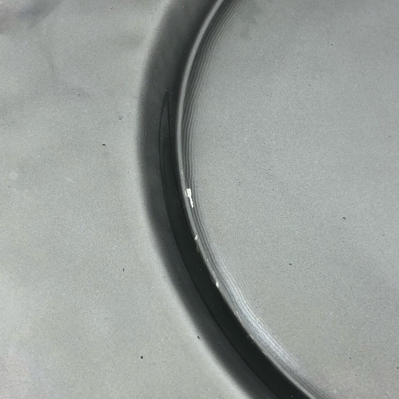 SET of 3 Pcs Pottery Barn 13”Shimmering Gray Tones Hammered Heavy Glass - Picture 13 of 15